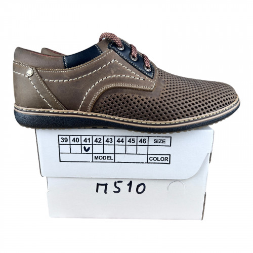 Туфлі Чоловічі шкіряні AVA 51 оливковий