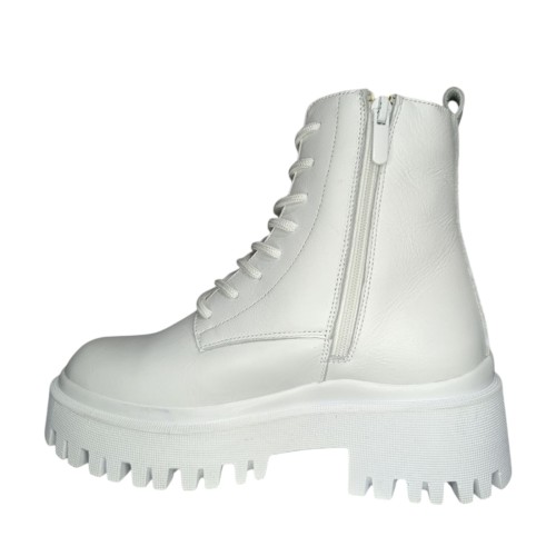 Ботинки женские кожаные DITAS NS-202 05 NSP белый мех