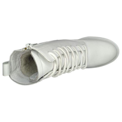 Ботинки женские кожаные DITAS NS-202 05 NSP белый мех