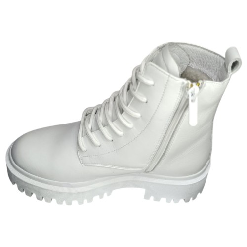 Ботинки женские кожаные DITAS NS-202 05 NSP белый мех