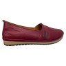 Балетки женские кожаные KEMER 858 12 бордовые