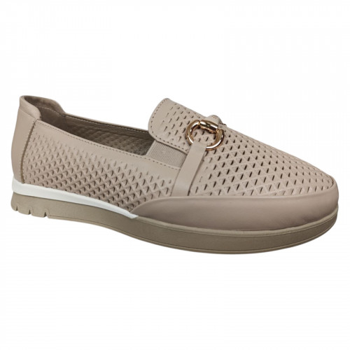 Лоферы женские кожаные ANDALINI 2521 87 бежевые