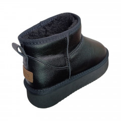 Угги женские кожаные IT TS A801-6 black мех