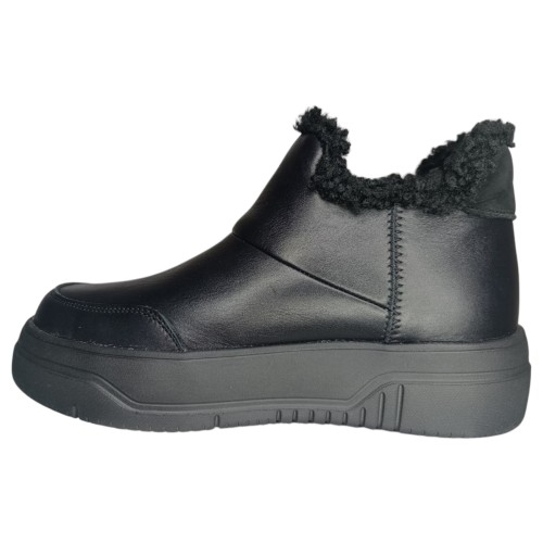 Ботинки женские кожаные DITAS U-216 01 черный мех