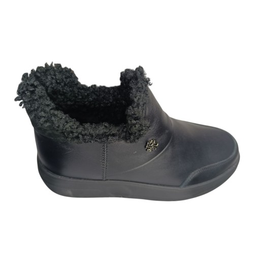 Ботинки женские кожаные DITAS U-216 01 черный мех