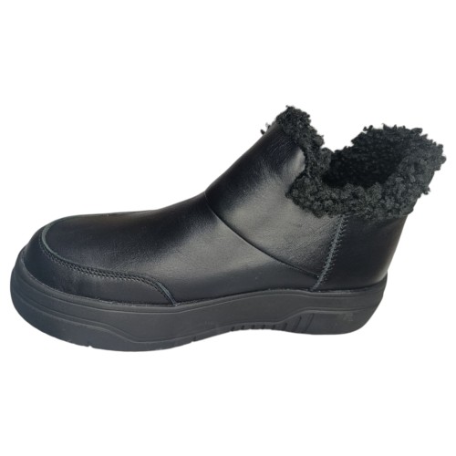 Ботинки женские кожаные DITAS U-216 01 черный мех