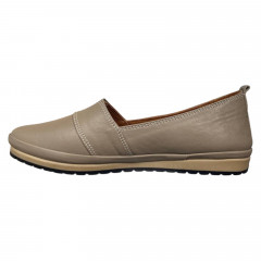 Балетки женские кожаные KEMER 858 04 бежевые W22 3 