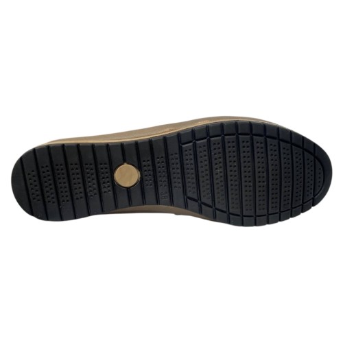 Балетки женские кожаные KEMER 858 04 бежевые W22 3 