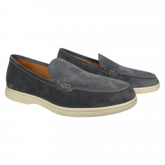 Лоферы мужские замшевые U.SPIRIT 8221 темно серые
