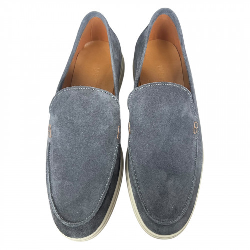 Лоферы мужские замшевые U.SPIRIT 8221 темно серые