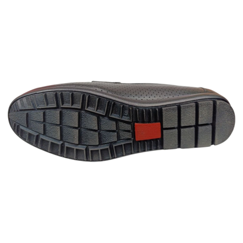 Лоферы мужские кожаные ATO 125-1 01 черные