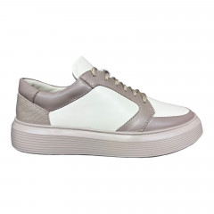 Кеды Женские кожаные ELVIX 030 бежевый