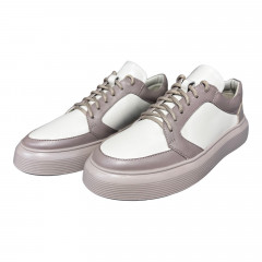 Кеды Женские кожаные ELVIX 030 бежевый