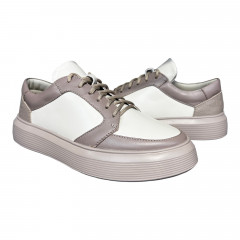 Кеды Женские кожаные ELVIX 030 бежевый