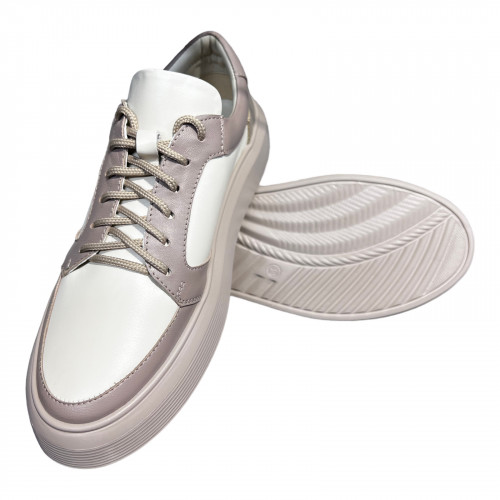 Кеды Женские кожаные ELVIX 030 бежевый