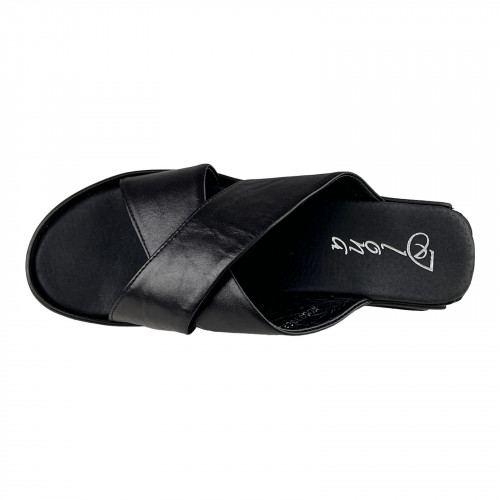 Шльопанці Жіночі шкіряні ILONA 326/S45 чорний