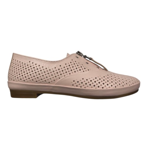 Мокасини жіночі шкіряні PRELLESTA 348 06 пудрові