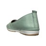 Балетки женские кожаные KEMER 858 47 оливковые W22 2 