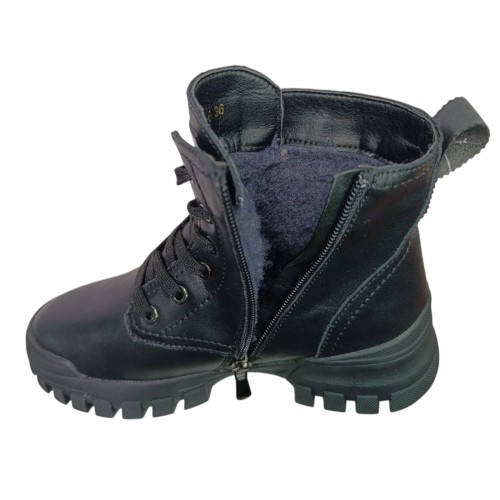 Ботинки Женские кожаные IT TS A 827 6 черный мех