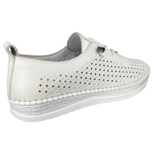 Мокасини жіночі шкіряні ATO (LONZA,ALLSY) 1800 05 білі 