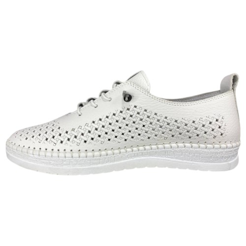 Мокасини жіночі шкіряні ATO (LONZA,ALLSY) 1800 05 білі 