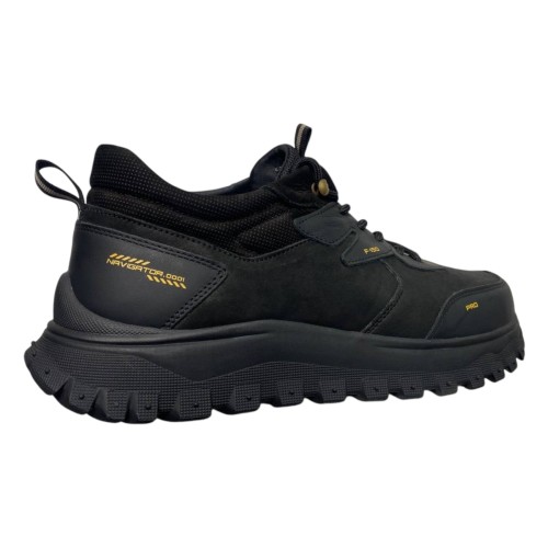 Кроссовки мужские кожаные KONORS 155XXL/067-109 черный мех