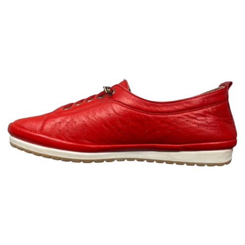 Мокасини жіночі шкіряні KEMER 777  W22 3 червоні