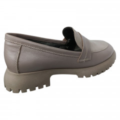 Лоферы женские кожаные LONYS 148 бежевые