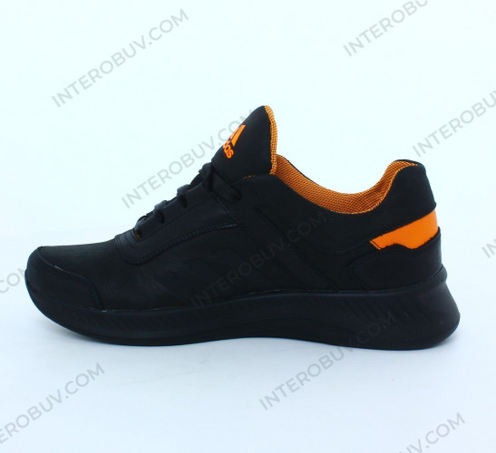 Кросівки Чоловічі шкіряні ENERGY A 7 707 чорний помаранч