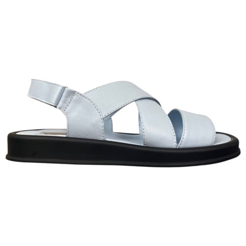 Босоножки женские кожаные PRELLESTA 4114 88 голубые