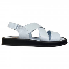 Босоножки женские кожаные PRELLESTA 4114 88 голубые 