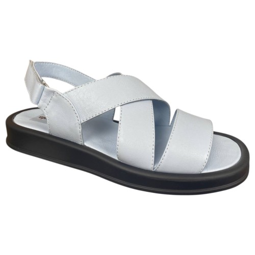 Босоножки женские кожаные PRELLESTA 4114 88 голубые