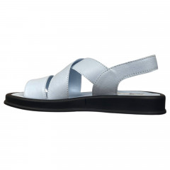 Босоножки женские кожаные PRELLESTA 4114 88 голубые 