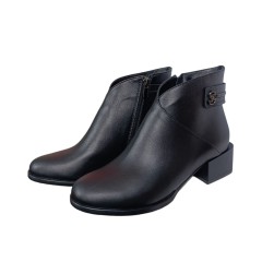 Черевики жіночі шкіряні ILONA 854/456 01 чорні байка