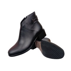 Черевики жіночі шкіряні ILONA 854/456 01 чорні байка