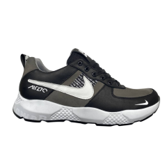 Кросівки чоловічі шкіряні DENAR N13K чорно/сірі