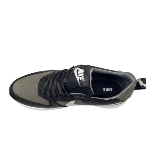 Кросівки чоловічі шкіряні DENAR N13K чорно/сірі