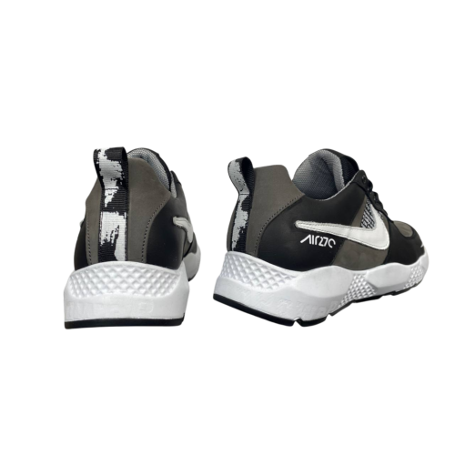 Кросівки чоловічі шкіряні DENAR N13K чорно/сірі