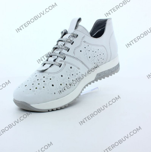 Кросівки Жіночі шкіряні MADAM 5320 8 перфорація