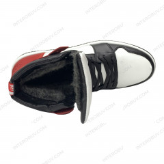 Кросівки Чоловічі шкіряні ENERGY 0213 140 red хутро