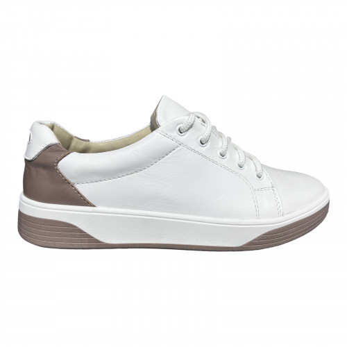 Кеды Женские кожаные ELVIX 027-1 бежевый визон