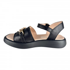 Босоножки Женские кожаные LEONI 030 01 черный
