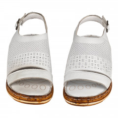 Босоножки Женские кожаные LUSCO 26740 белый