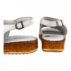 Босоножки Женские кожаные LUSCO 26740 белый