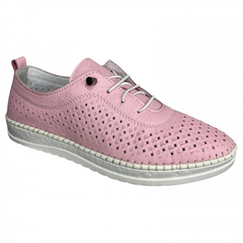 Мокасины женские кожаные ATO (LONZA,ALLSY) 1800 06 пудра