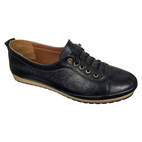 Мокасини жіночі шкіряні KEMER 777 чорні