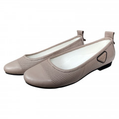 Балетки женские кожаные MADAM 2233 бежевые