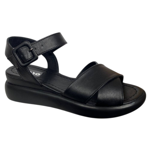 Босоніжки жіночі шкіряні BLESSO C231 01 чорні