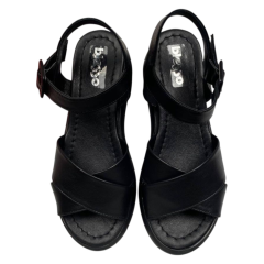 Босоножки женские кожаные BLESSO C231 01 черные