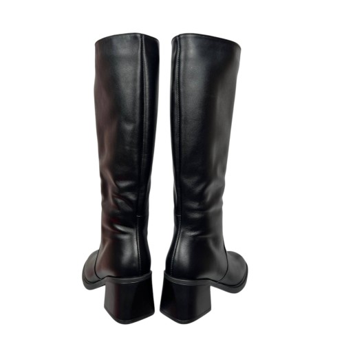 Чоботи жіночі шкіряні SCORPION 1501 чорні євро хутро